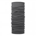 Stredne hrubá LIGHT GREY MELANGE Merino Šatka BUFF