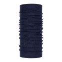 Stredne hrubá NIGHT BLUE MELANGE Merino Šatka BUFF