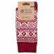 NO 50 Vlnené Ponožky WOOLWEAR of Scandinavia®, červená