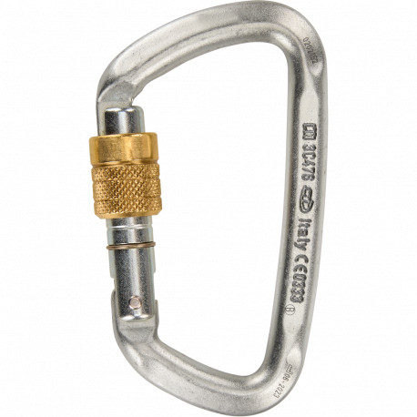 D-SHAPE STEEL SG Oceľová Pracovná Karabína CLIMBING TECHNOLOGY