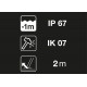 PETZL ARIA 2R - IK07 nárazuvzdorná z výšky 2 m, Vodotesná IP67 do 1 m / 30 minút